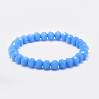 Glass bead stretch bracelet - 2 pack - YB5733