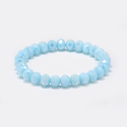 Glass bead stretch bracelet - 2 pack - YB5733