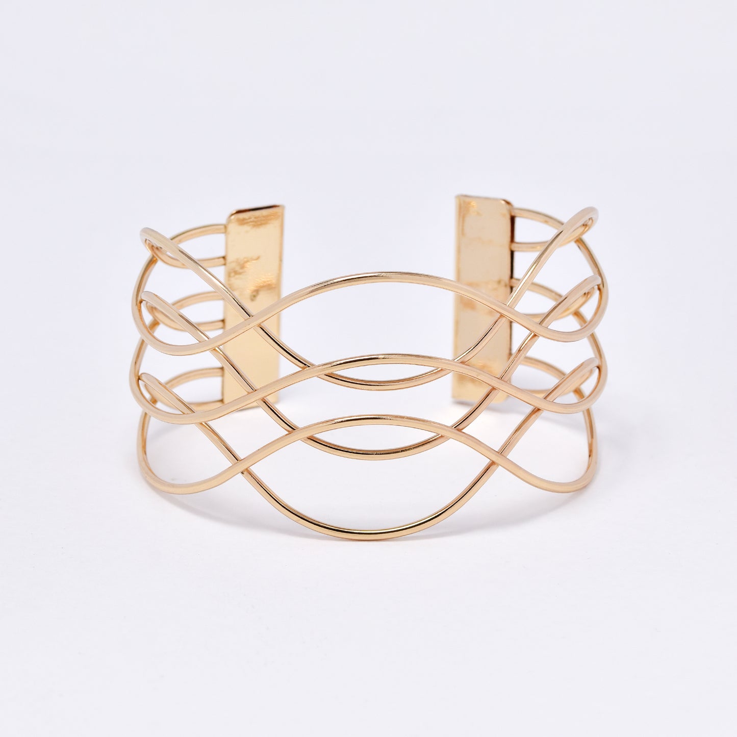 YB6326 - Fashion wavy wire cuff