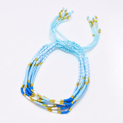 YB6674 - Fashion adjustable beaded bracelet - 10 pc / pack