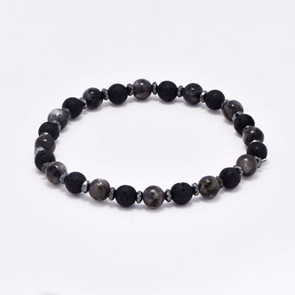 YB6680 - Volcanic rock & natural stone bracelet
