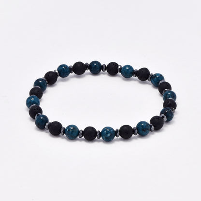 YB6680 - Volcanic rock & natural stone bracelet
