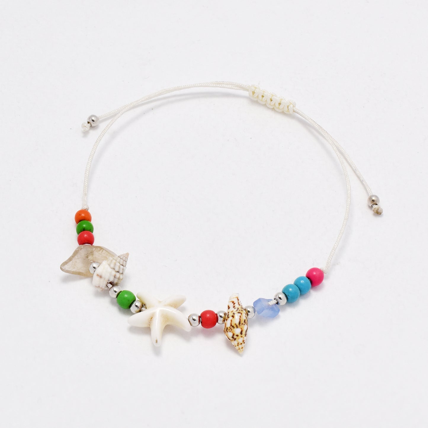 YB6772 - 12 Pack adjustable sealife beaded stone bracelet