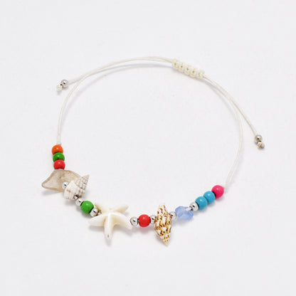 YB6772 - 12 Pack adjustable sealife beaded stone bracelet