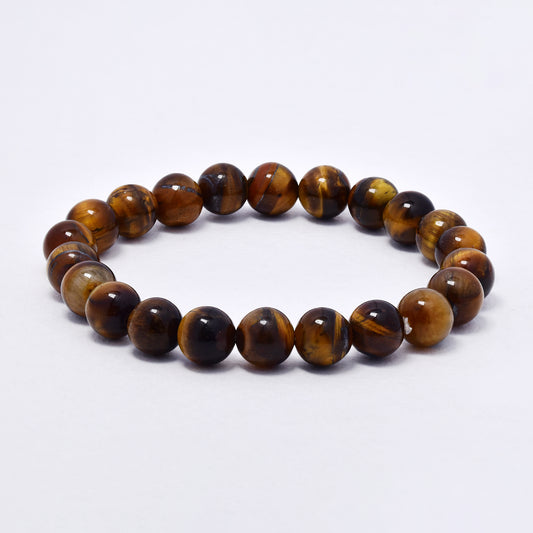 YB7081 - Natural stone 8mm bead stretch bracelet
