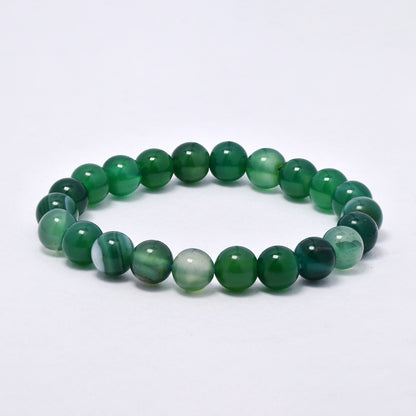 YB7081 - Natural stone 8mm bead stretch bracelet