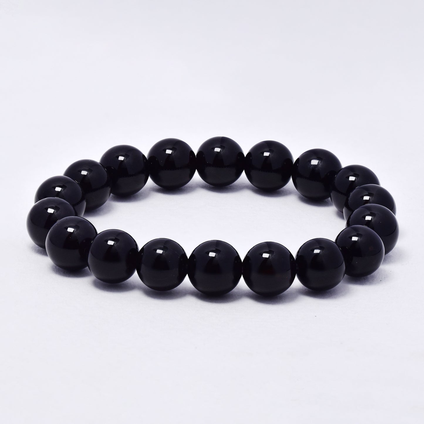 YB7082 - Natural stone 10mm bead stretch bracelet