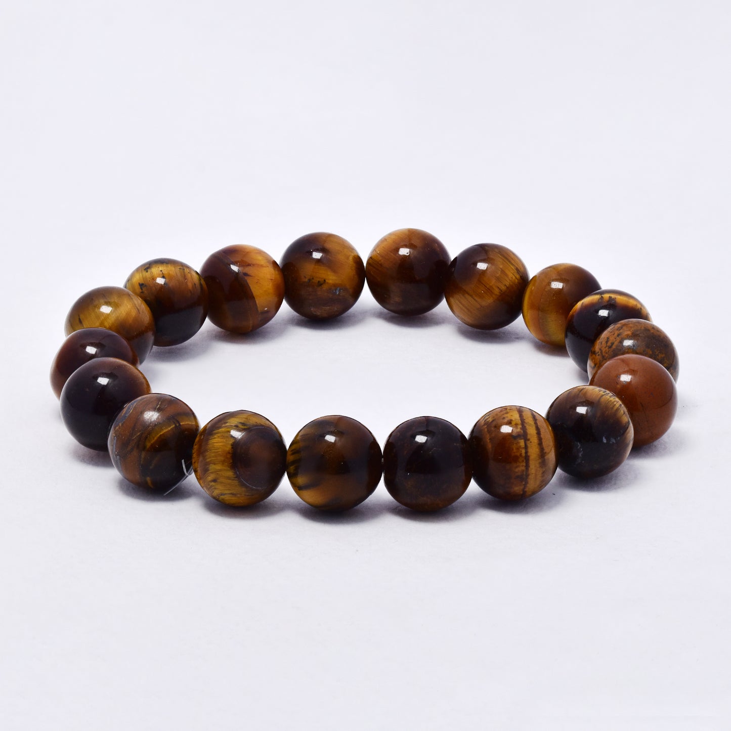 YB7082 - Natural stone 10mm bead stretch bracelet