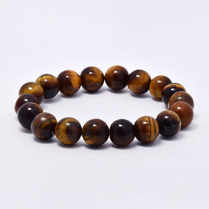 YB7082 - Natural stone 10mm bead stretch bracelet