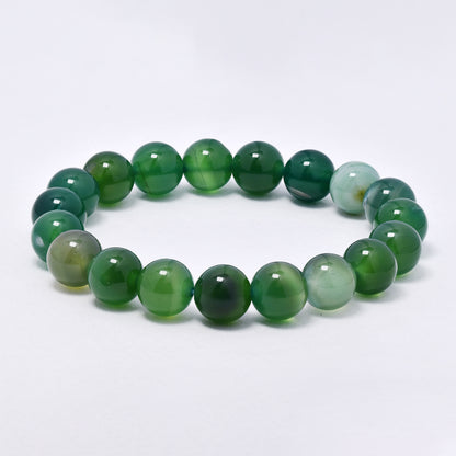 YB7082 - Natural stone 10mm bead stretch bracelet