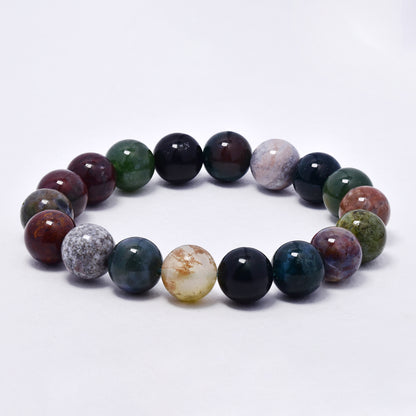 YB7082 - Natural stone 10mm bead stretch bracelet