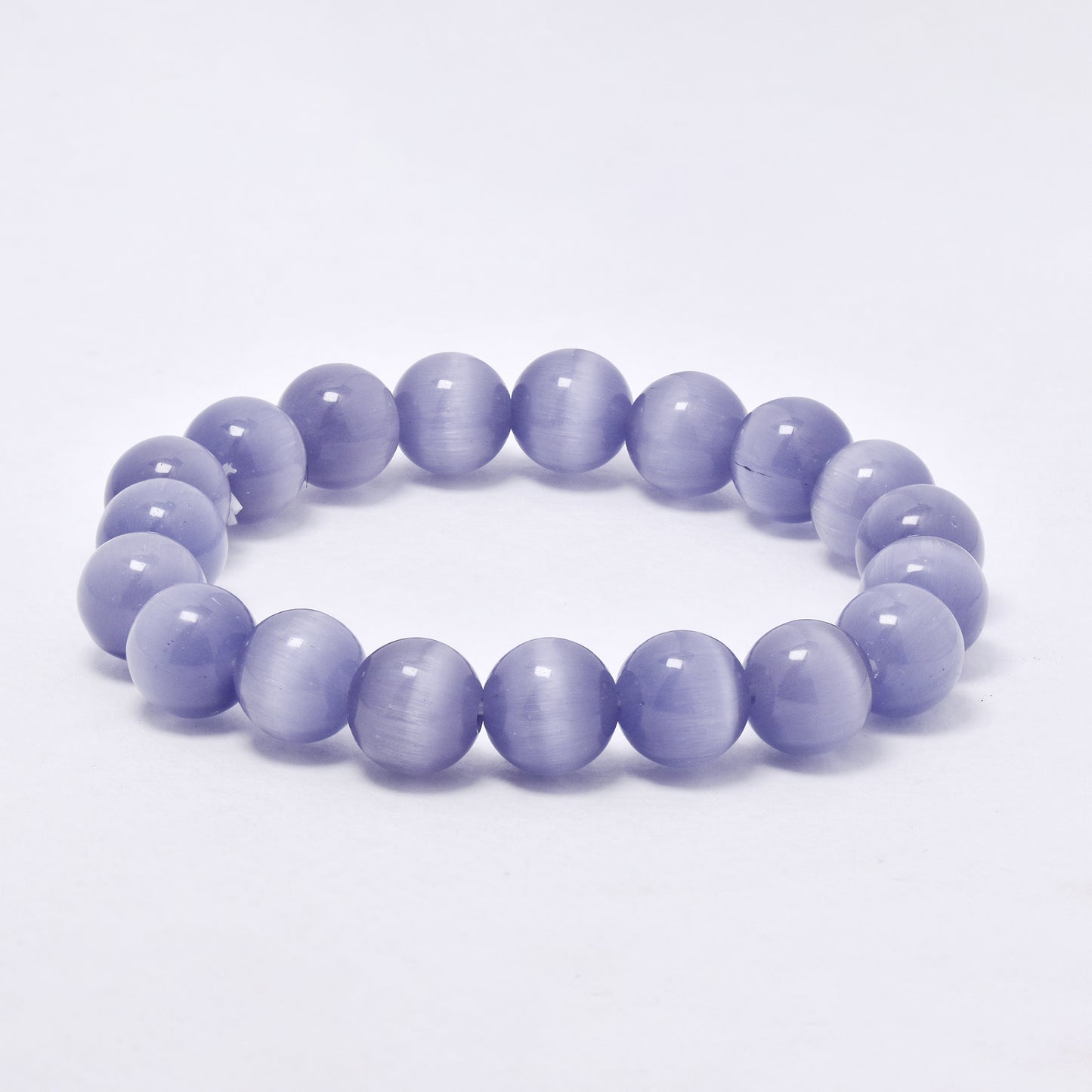 YB7082 - Natural stone 10mm bead stretch bracelet