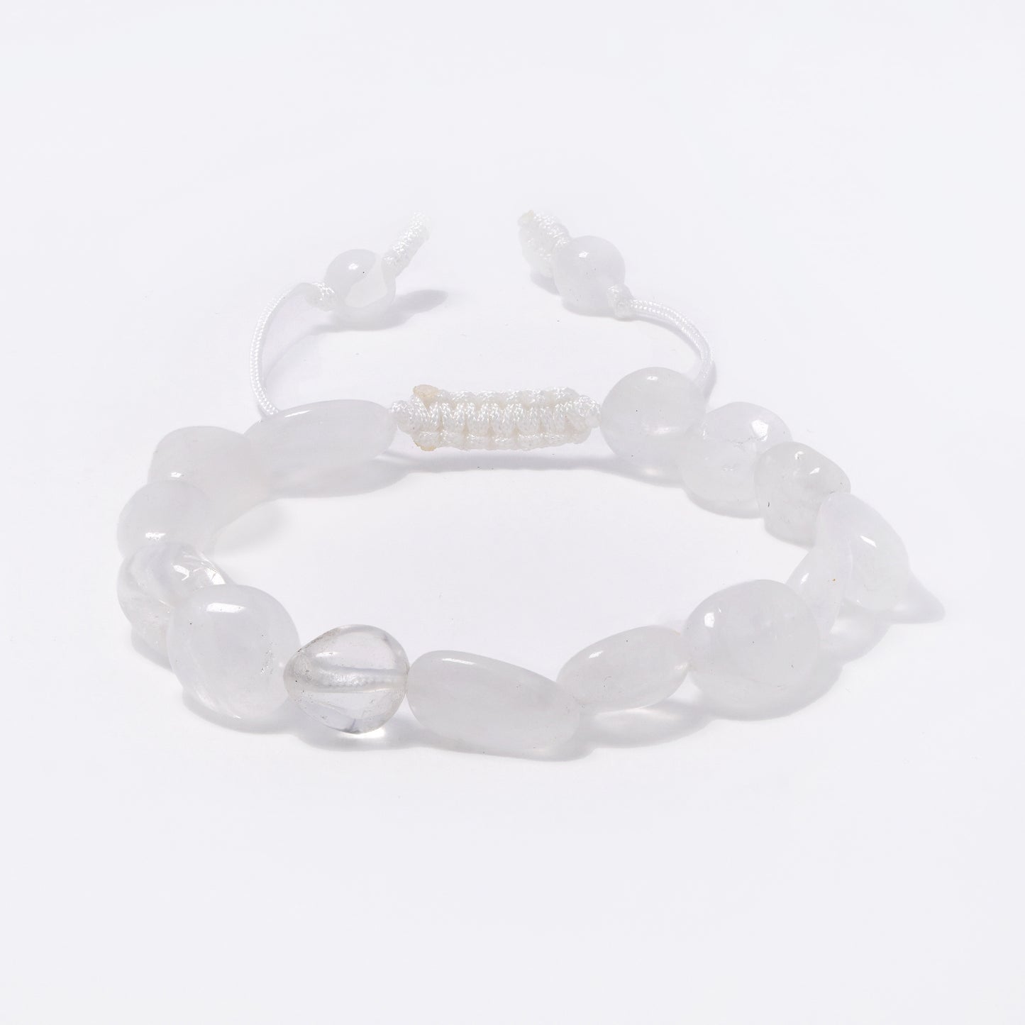 YB7512 - Natural stone organic shaped adjustable bracelet
