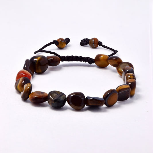 YB7514 - Natural stone adjustable bracelet
