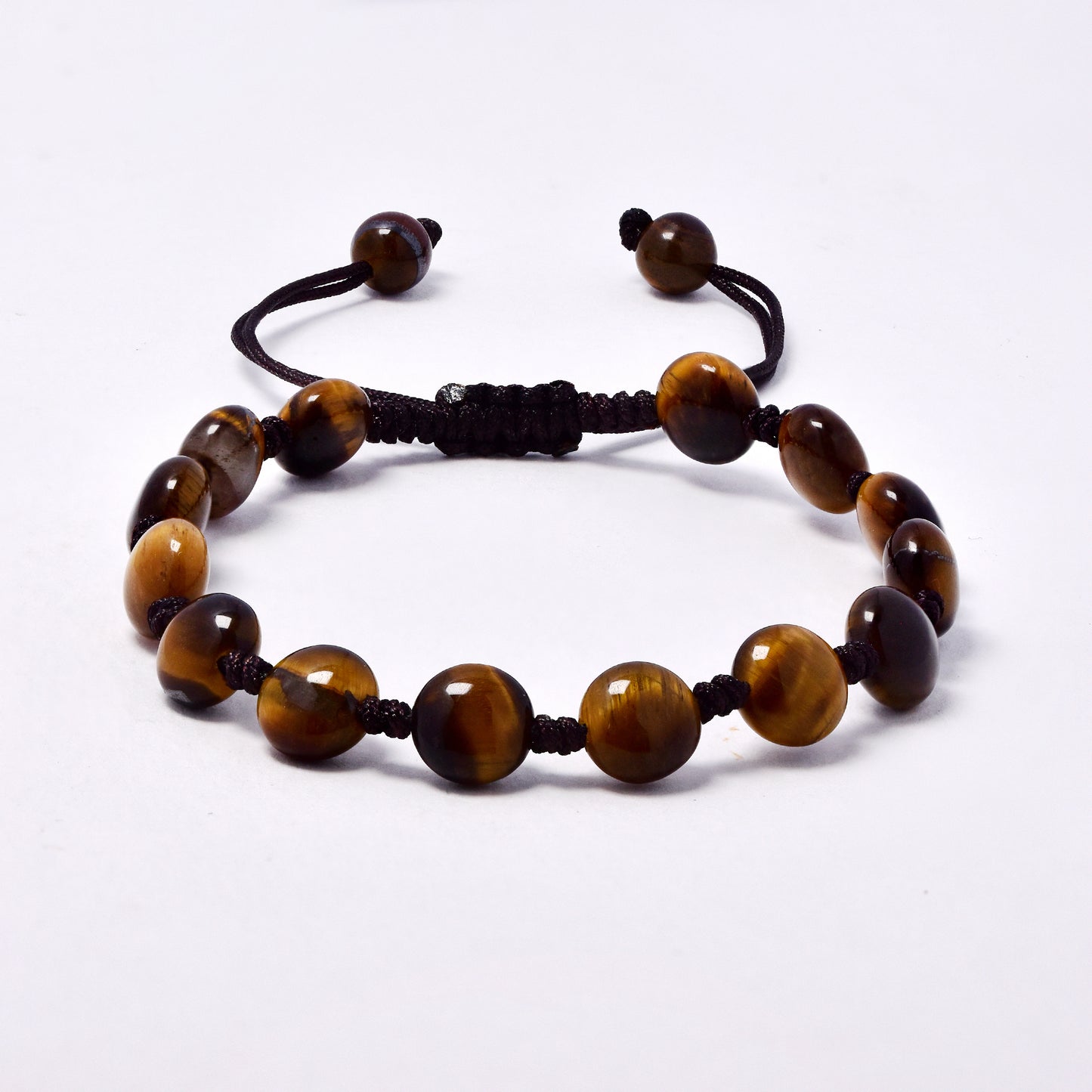 YB7515 - Natural stone 5mm adjustable bracelet