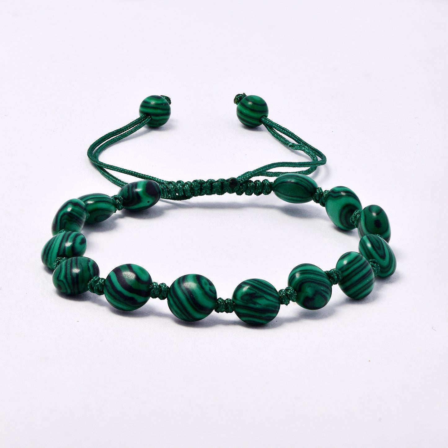 YB7515 - Natural stone 5mm adjustable bracelet