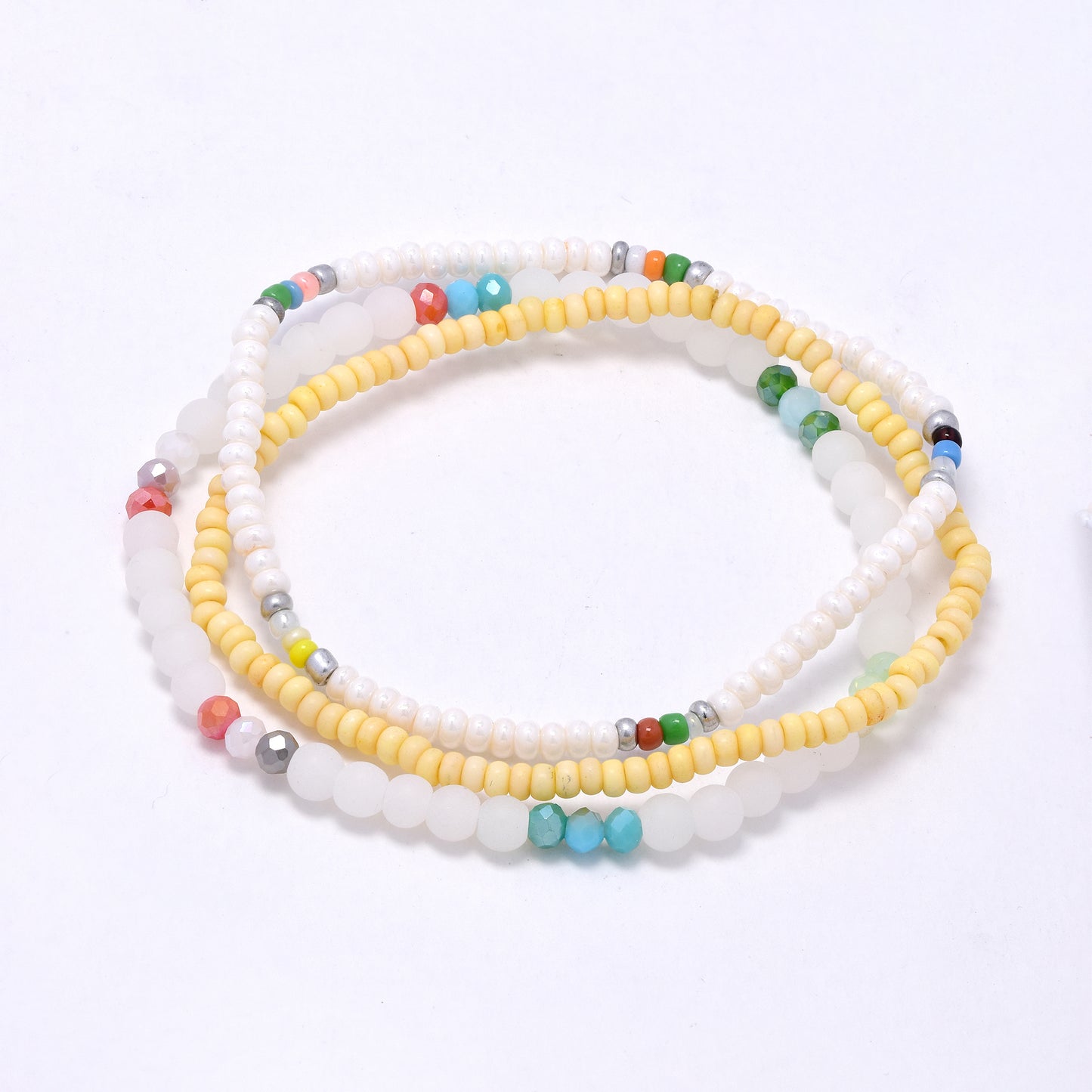YB7527 - 3 Piece mixed bead bracelet set
