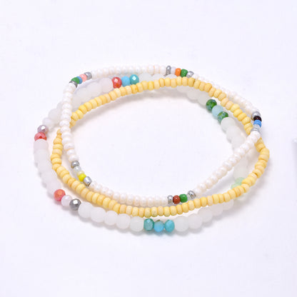 YB7527 - 3 Piece mixed bead bracelet set