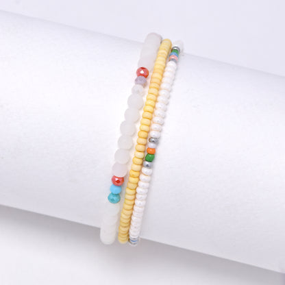 YB7527 - 3 Piece mixed bead bracelet set