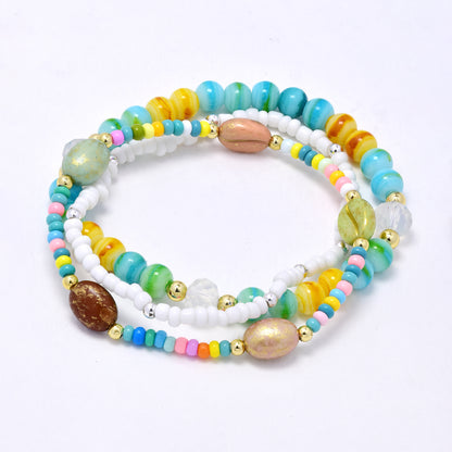YB7528 - 3 Piece mixed bead bracelet set