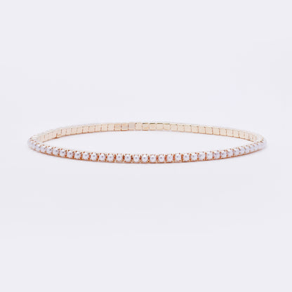 YB7694 - 2-Pack faux pearl stretch bracelet