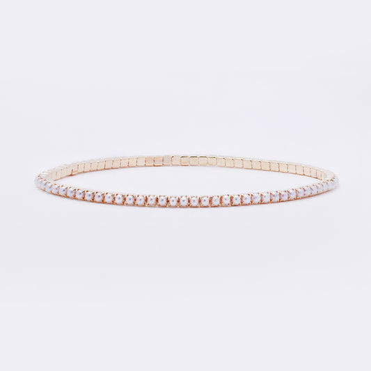 YB7694 - 2-Pack faux pearl stretch bracelet