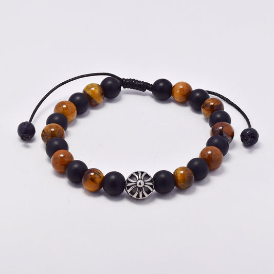 YB7755 - Natural stone adjustable bracelet