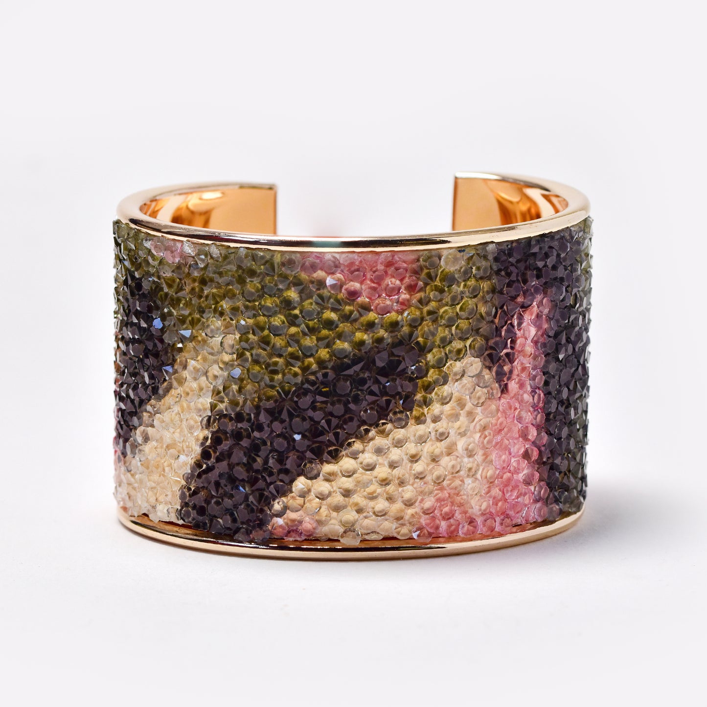 YB7764 - 47mm wide jelly stone cuff bangle