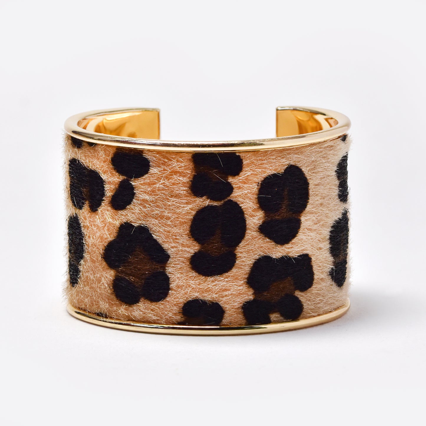 YB7765 - 47mm wide animal print cuff bangle