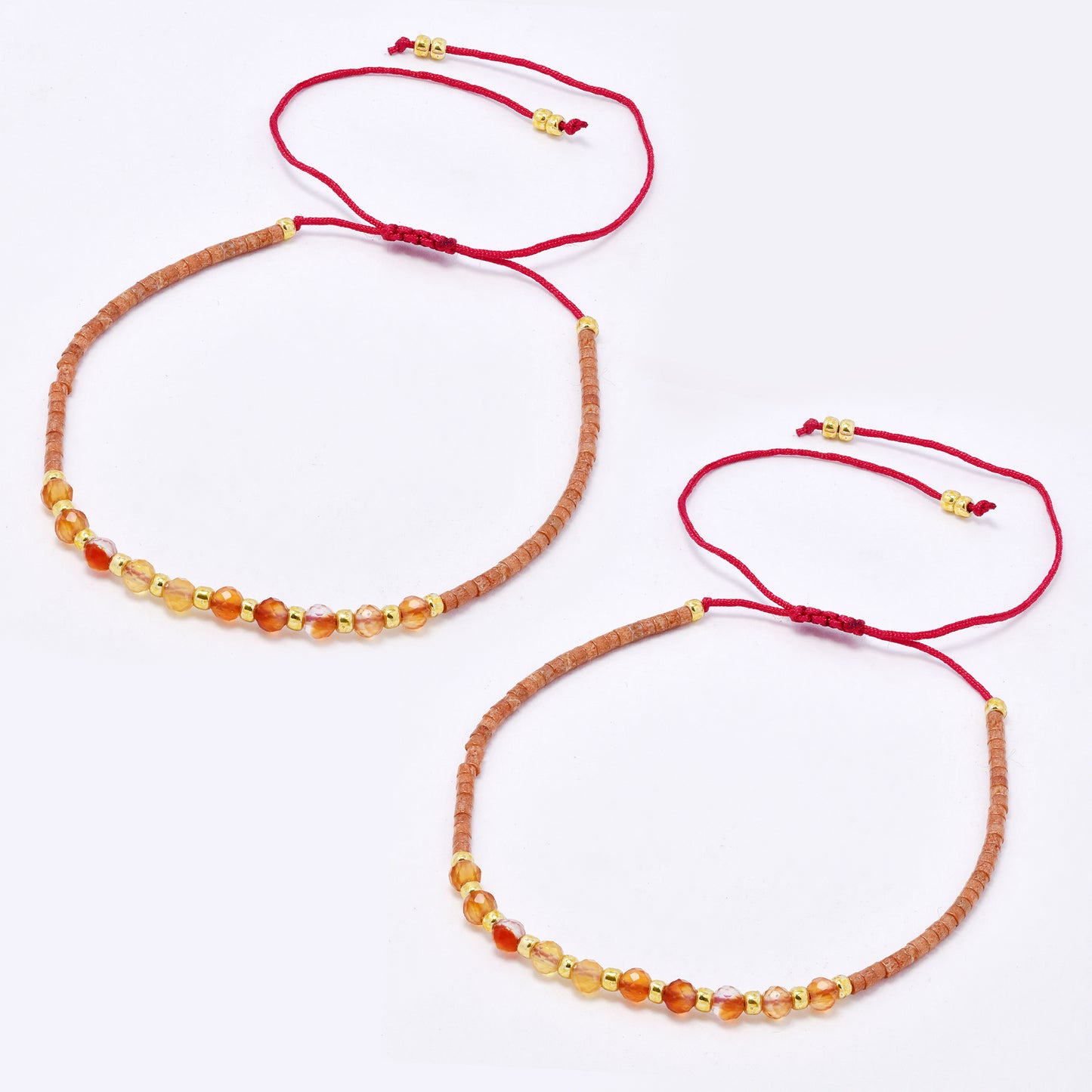 YB7784 - 2-Pack Natural stone miyuki bead pull-through bracelet