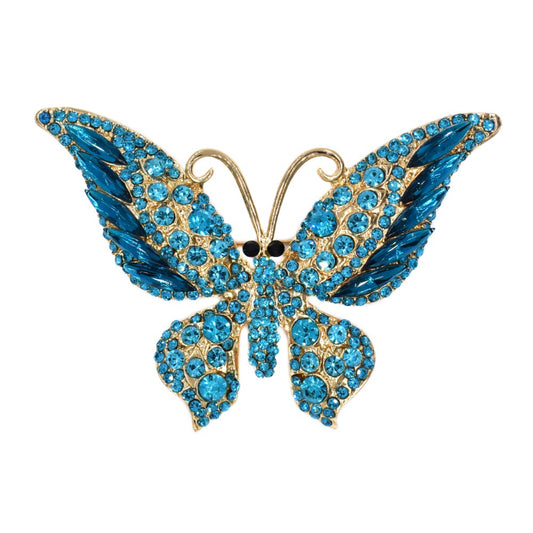 Fashion statement crystal butterfly brooch - YBR4550