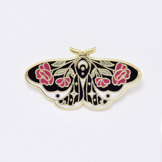 YBR6334 - Fashion butterfly with red roses brooch