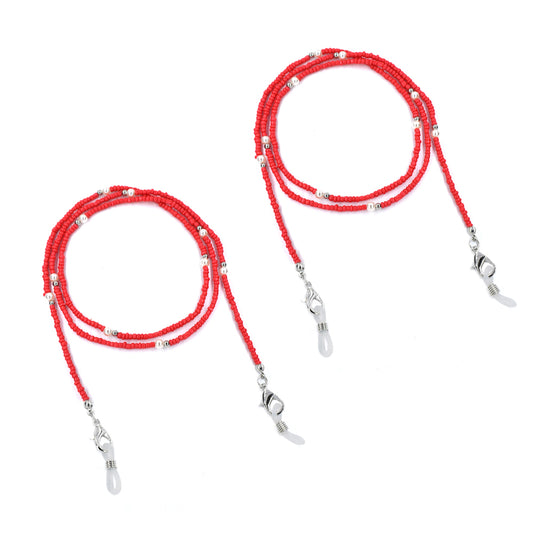 2 Pack Seed bead and pearl sunglasses chain - YC3595