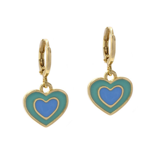 Gold plated huggie fashion earrings - YE4385RN