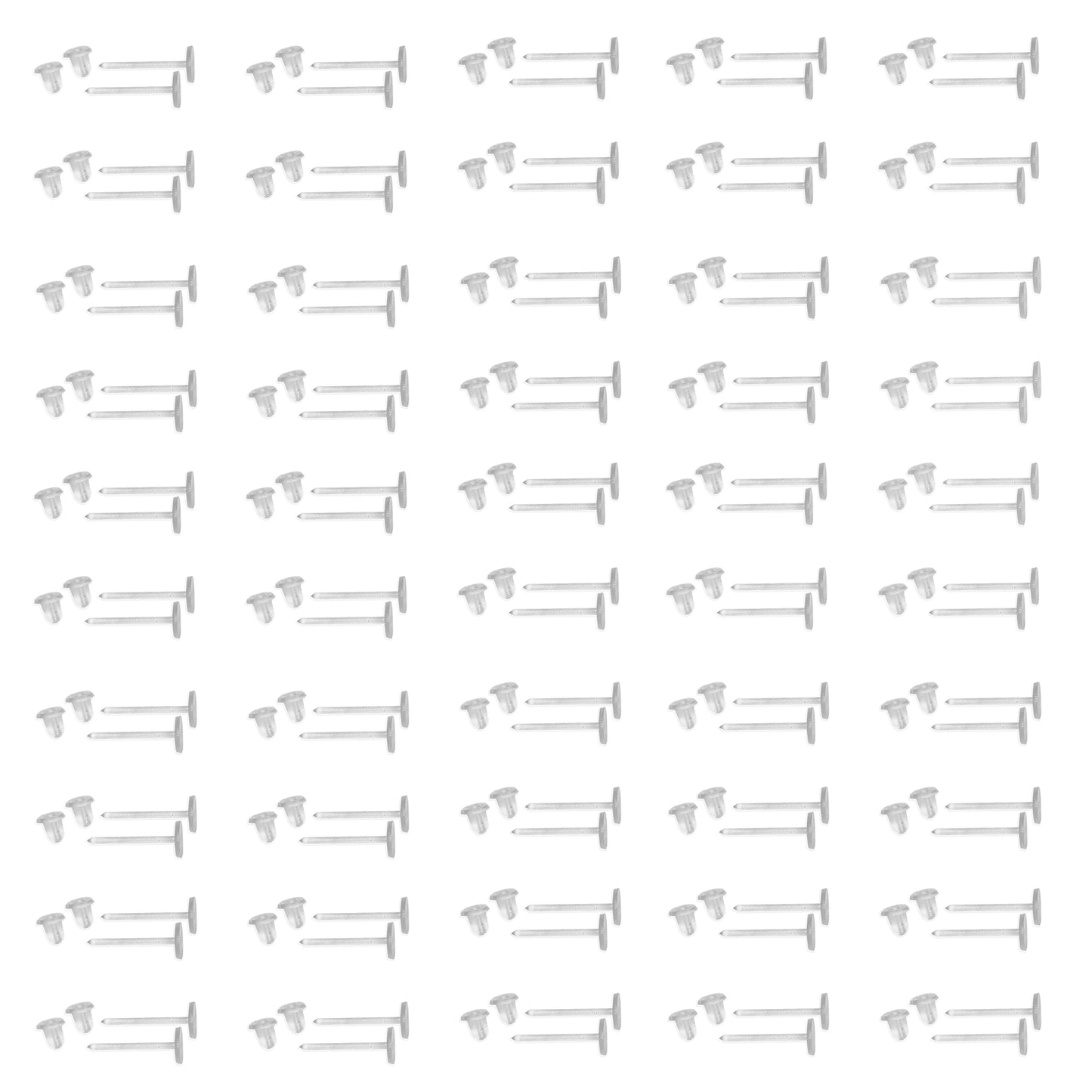 50 pairs transparent stud set - YE4665-50