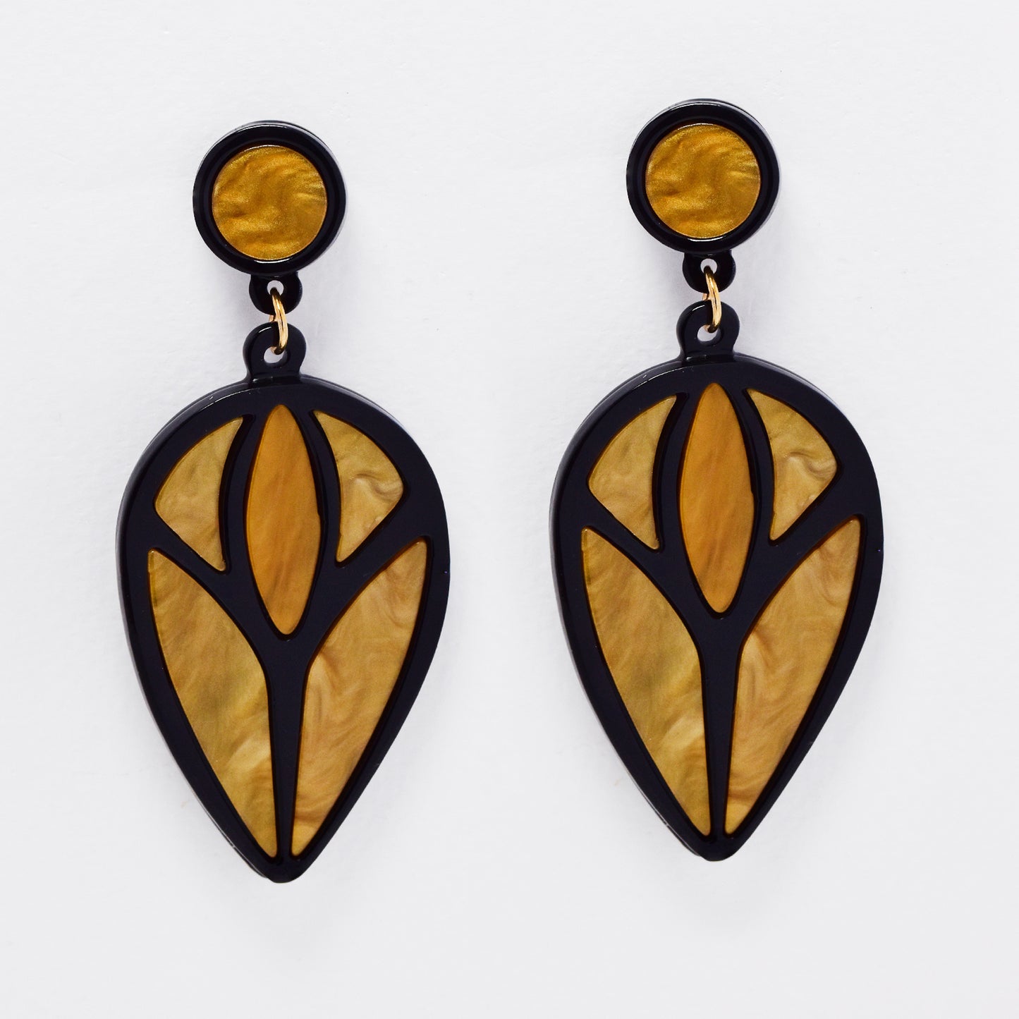 YE6186 - Leaf drop earrings