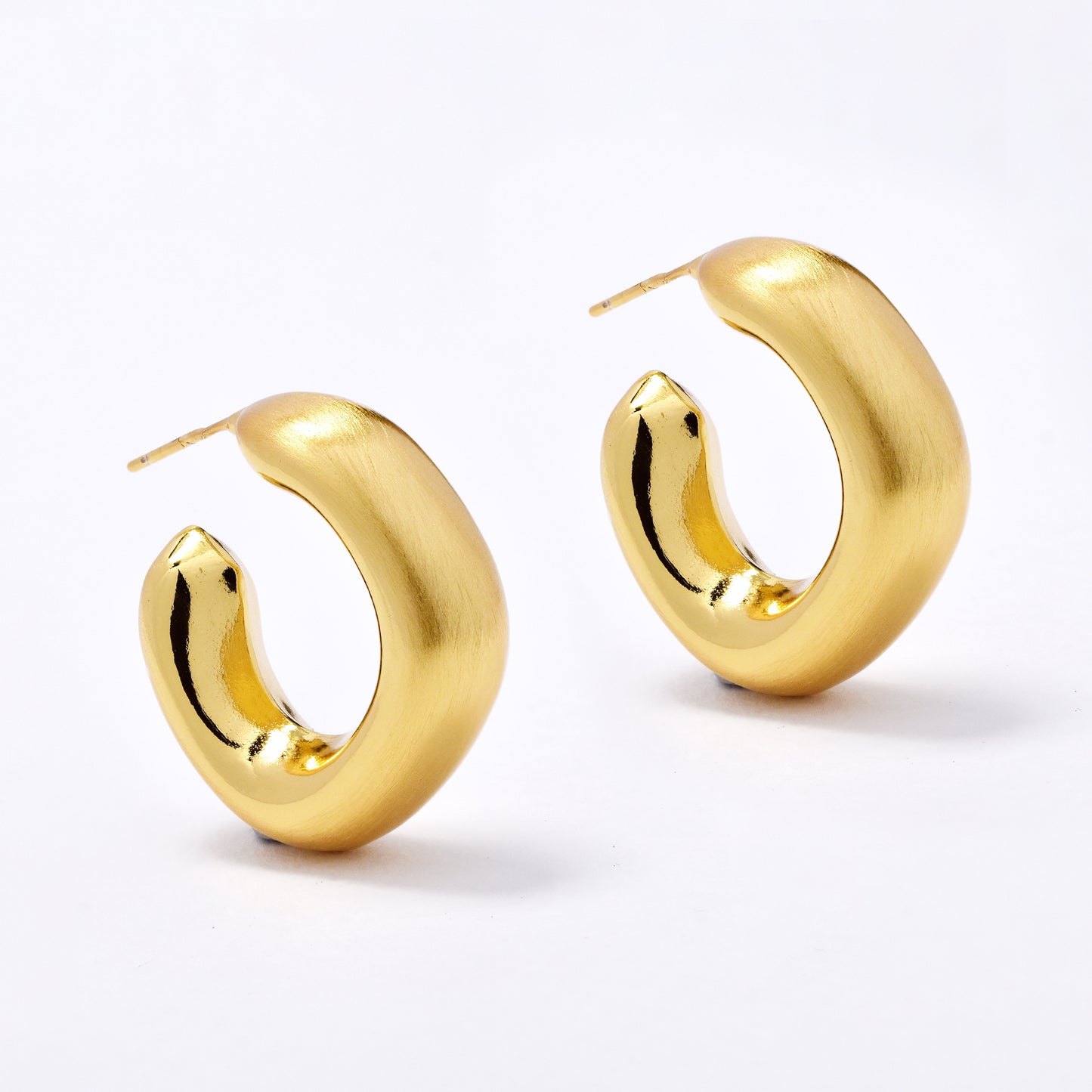 YE6189 - Fashion 22mm x 9mm Square Hoop Earrings