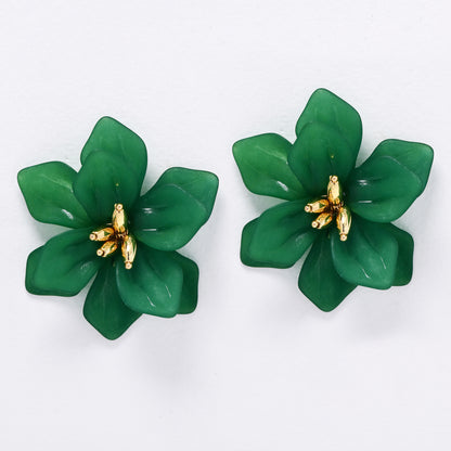 YE6195- Fashion 55mm flower earrings