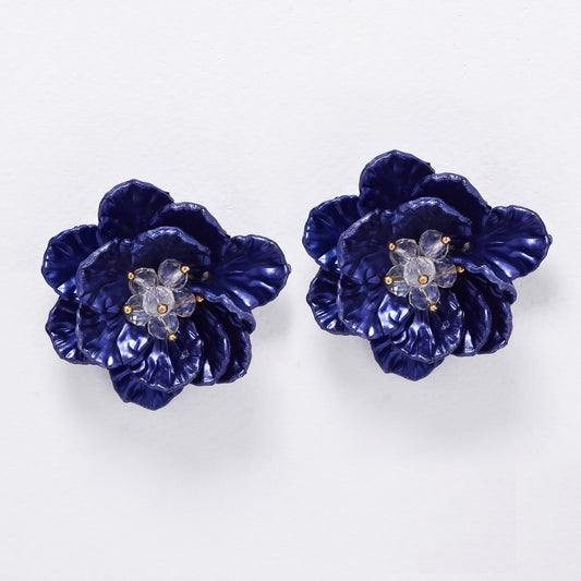 YE6196- Fashion 45mm flower stud earrings