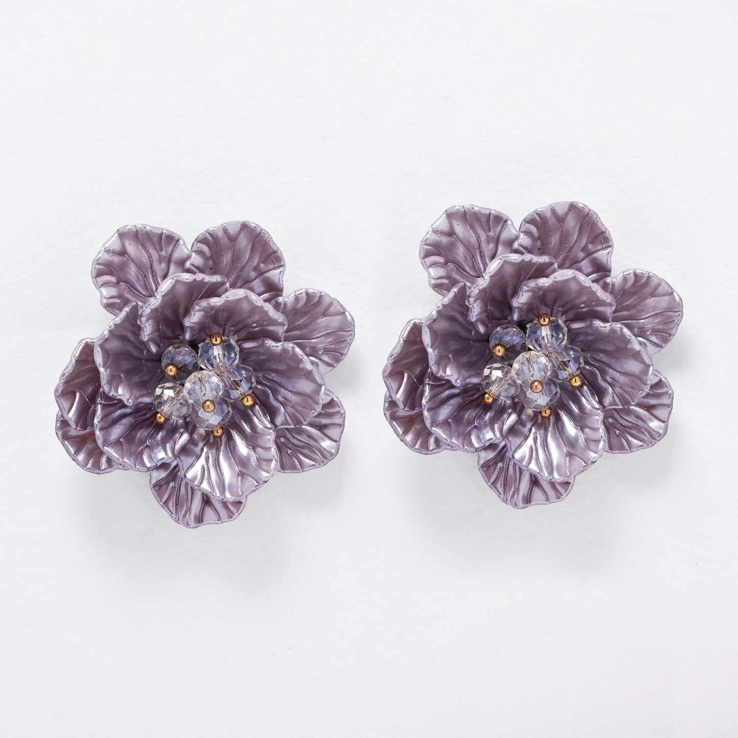 YE6196- Fashion 45mm flower stud earrings