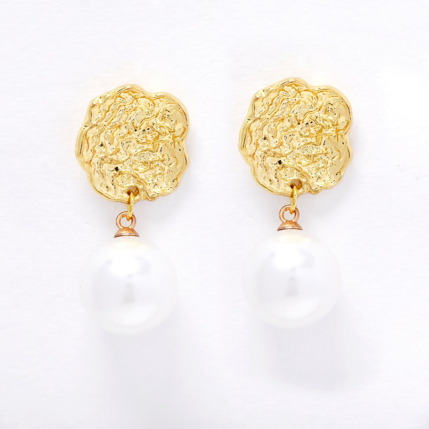 YE6258 - 37mm pearl drop earrings