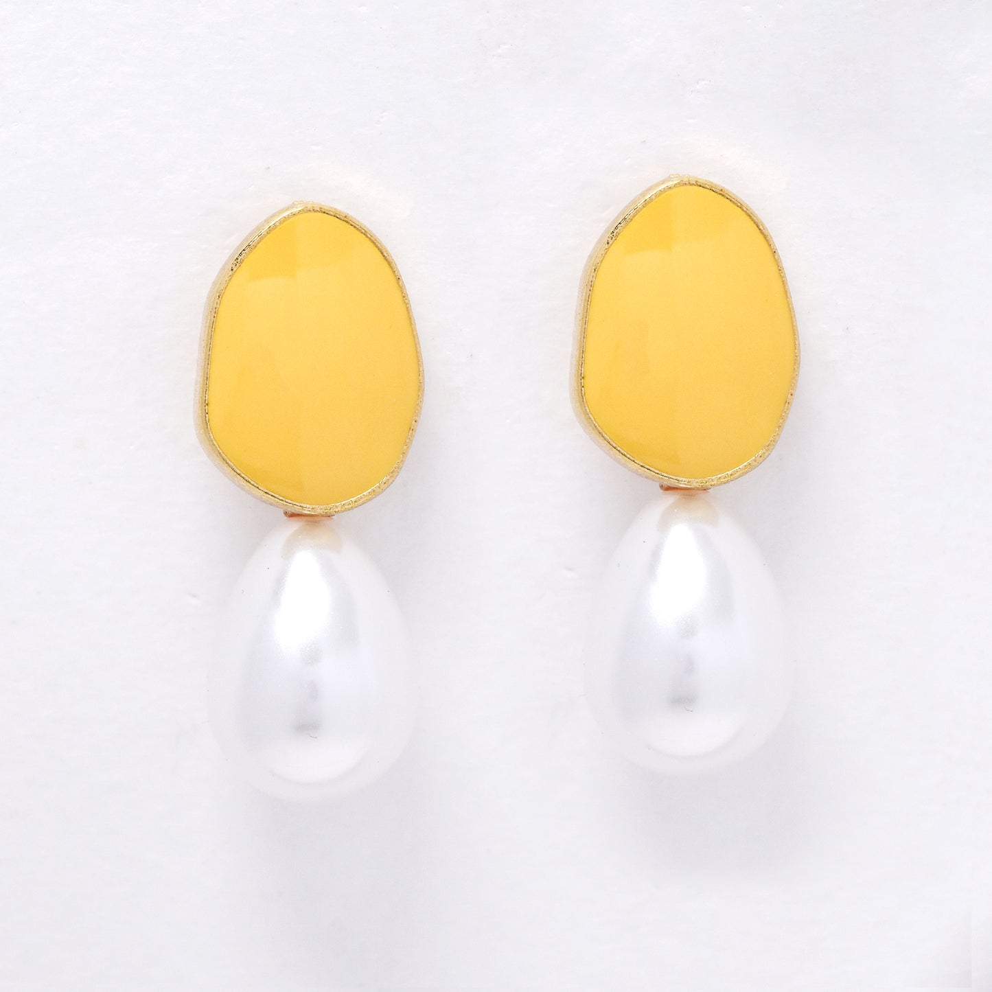 YE6261 - 30mm pearl drop earrings