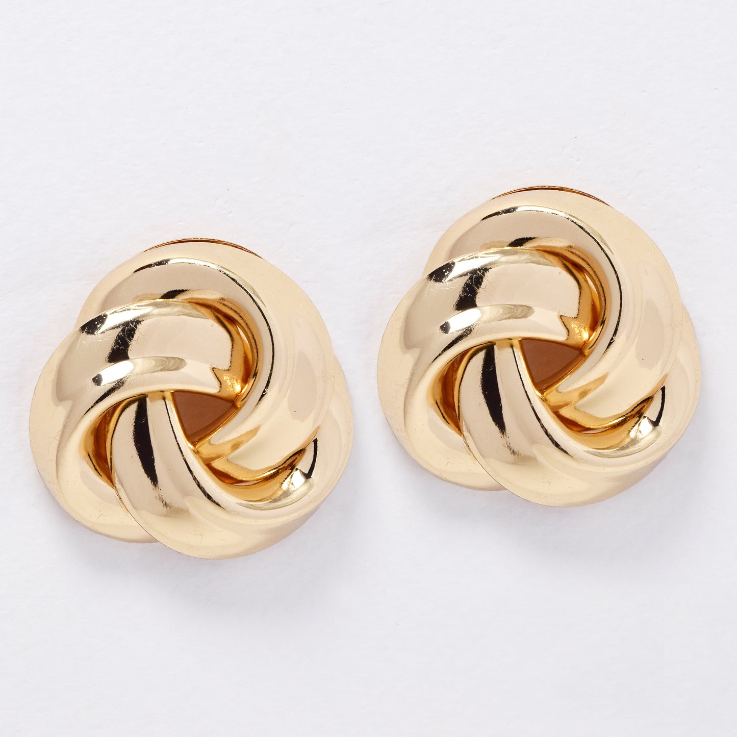 YE6264 - 35mm knott stud earrings