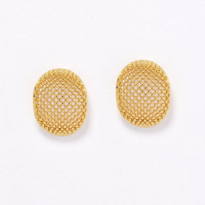 YE6716 - Fashion 17mm x 14mm domed mesh studs
