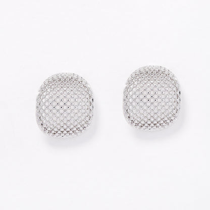 YE6716 - Fashion 17mm x 14mm domed mesh studs