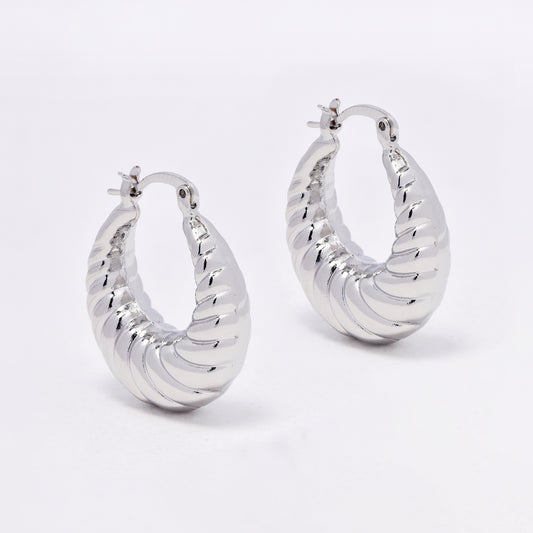 YE6719 - Fashion 25mm   creole hoops