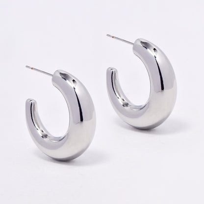 YE6721 - Fashion 29mm x 8mm hoop studs