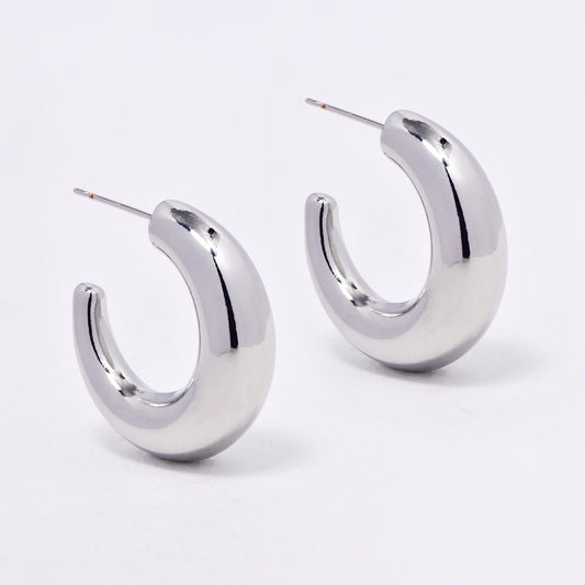 YE6721 - Fashion 29mm x 8mm hoop studs
