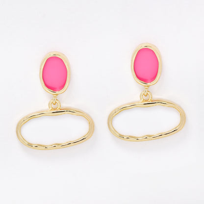 YE6742 - Fashion two tone drop studs