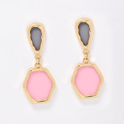 YE6743 - Fashion two tone drop studs